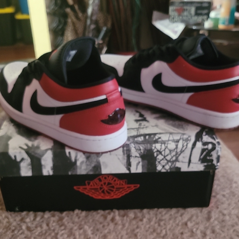 Nike Black and Red Sneakers
